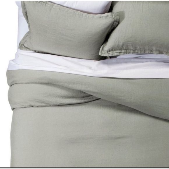 Fieldcrest Bedding Fieldcrest 0 Line Sage Green Duvet Cover And 2